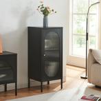 Metalen kast Karlskrona 101,5x42,5x40 cm zwart [en.casa], Verzenden, Nieuw in verpakking