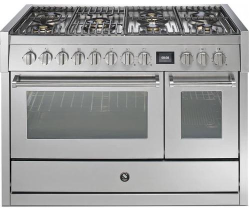 Steel fornuis Genesi 120 - Gas fornuis | AQ10SFF 6W | Model, Witgoed en Apparatuur, Fornuizen, Vrijstaand, Nieuw, Energieklasse A of zuiniger