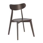 *WOONWINKEL* Kave Home Safina Houten Eetkamerstoel Grijsbrui, Huis en Inrichting, Stoelen, Verzenden, Nieuw, Bruin, Hout