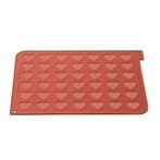 Siliconen Bakmat Macarons Hartmodel 30x40cm / 42 macarons, Verzenden, Nieuw