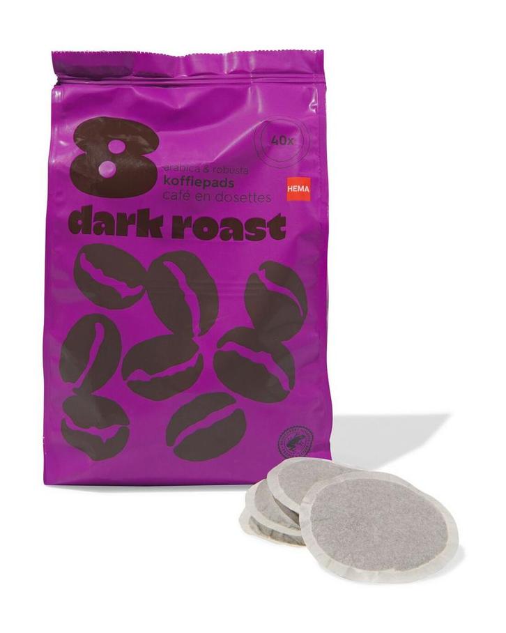 HEMA Koffiepads darkroast - 40 stuks, Diversen, Levensmiddelen, Verzenden