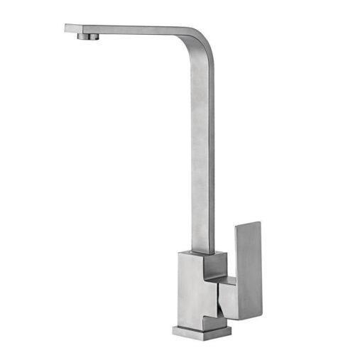 RVS keukenkraan | Hoekig design | 35 cm hoog | Mengkraan, Doe-het-zelf en Verbouw, Sanitair, Nieuw, Rvs, Kraan, Verzenden