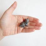sculptuur, Miniature Chat assis - 2.5 cm - Weens brons,