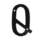Letter Q Klein IJzer zwart 75 mm, Verzenden, Nieuw