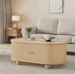 Salontafel Ravina - Houtkleur - 100 x 50 x 40 cm | KORTING, Verzenden, Nieuw