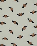 Flanel Katoen Honden Gebroken Wit, Hobby en Vrije tijd, Stoffen en Lappen, Nieuw, Wit
