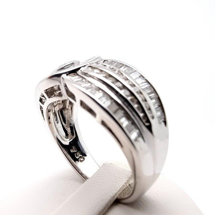 Ring - 18 karaat Witgoud Diamant (Natuurlijk) - Diamant, Sieraden, Tassen en Uiterlijk, Ringen