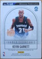 Panini Framed Signatures Kevin Garnett Gesigneerde kaart, Verzamelen, Nieuw