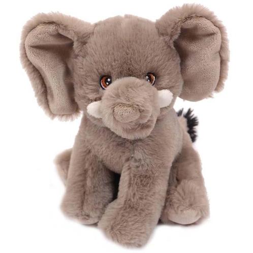 Superzachte Eco Knuffel met geborduurde oogjes - Olifant zit, Kinderen en Baby's, Speelgoed | Knuffels en Pluche, Nieuw, Ophalen of Verzenden