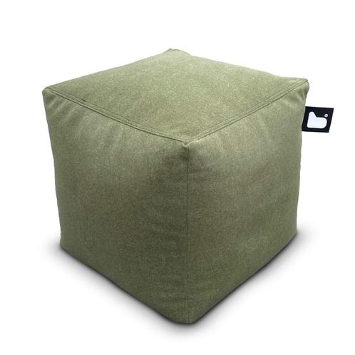 B-Box Poef Indoor Suede - Moss, Huis en Inrichting, Banken | Voetenbanken en Poefen, Verzenden