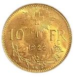 Gouden 10 Francs Zwitserland (1911-1922), Postzegels en Munten, Verzenden, Losse munt, Goud