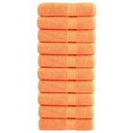 vidaXL Handdoeken SOLUND 10 st 600 g/m² 50x100 cm oranje, Verzenden, Nieuw, Oranje
