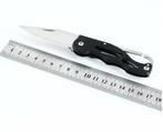 16CM outdoor survival mes - zwart / zilver, Ophalen of Verzenden, Nieuw
