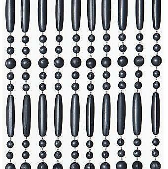 Vliegengordijn kralen grijs in 90x220cm en 100x240cm, Doe-het-zelf en Verbouw, Deuren en Horren, Nieuw