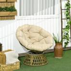 TRUUSK Rieten Stoel Rotan Stoel Buitenfauteuil, Boho-stijl,, Verzenden, Nieuw