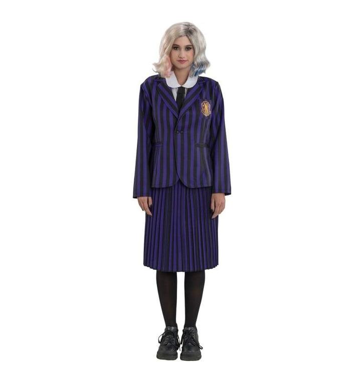 Wednesday © School Uniform Dames Zwart/Violet, Kleding | Dames, Carnavalskleding en Feestkleding, Nieuw, Ophalen of Verzenden