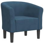 Zitstoel fluweel donkerblauw | B-keuze Scherpe Prijs, Huis en Inrichting, Stoelen, Blauw, Nieuw, Ophalen of Verzenden, Modern