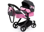 Bayer Design - Poppenwagen XEO in zwart, wit/roze, Kinderen en Baby's, Verzenden, Zo goed als nieuw