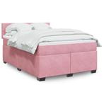 Boxspring met matras fluweel roze 160x200 cm, Huis en Inrichting, Slaapkamer | Bedden, Verzenden, Nieuw