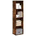 vidaXL Boekenkast 40x30x152 cm bewerkt hout gerookt, Minder dan 50 cm, Verzenden, Nieuw, 150 tot 200 cm