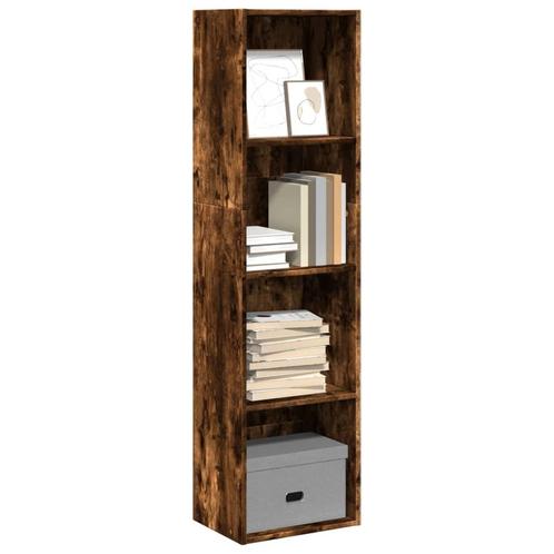 vidaXL Boekenkast 40x30x152 cm bewerkt hout gerookt, Huis en Inrichting, Kasten | Boekenkasten, 25 tot 50 cm, Nieuw, Overige houtsoorten