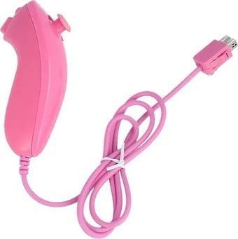 Wii Nunchuk Roze (Third Party) (Wii Accessoires), Spelcomputers en Games, Spelcomputers | Nintendo Wii, Zo goed als nieuw, Ophalen of Verzenden