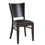 Stoel | ALESSIA | Kunstleer/Hout | Black | Wengé Frame |, Verzenden, Nieuw in verpakking