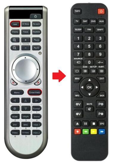 Optoma BR-5024L afstandsbediening - Geschikt voor : EP108..., Audio, Tv en Foto, Afstandsbedieningen, Verzenden