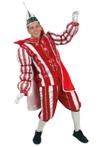 Prins Carnaval kostuum pak rood wit 56 jas broek cape prinse
