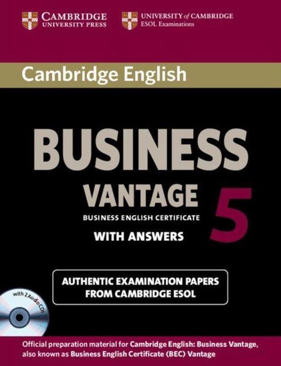 9781107606937 Camb English Busi 5 Vantage Self-study, Boeken, Schoolboeken, Zo goed als nieuw, Verzenden
