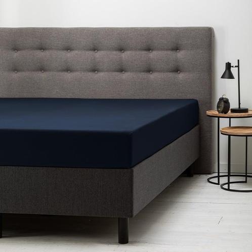 Fresh and Co Hoeslaken Comfort Stretch - Navy 100/120 x, Huis en Inrichting, Slaapkamer | Beddengoed, Hoeslaken of Sloop, Blauw