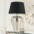 2dekans | Tafellamp Zephyrton – Zilverkleurig/Zwart – Hoogte, Huis en Inrichting, Lampen | Tafellampen, Ophalen of Verzenden, Zo goed als nieuw