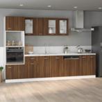 vidaXL Magnetronkast Lyon 60x57x207 cm bewerkt hout bruin, Huis en Inrichting, Verzenden, Nieuw, Bruin