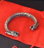 MANCHETARMBAND 2 DRAGONEN MIAO - HMONG 56 g etnisch zilver -