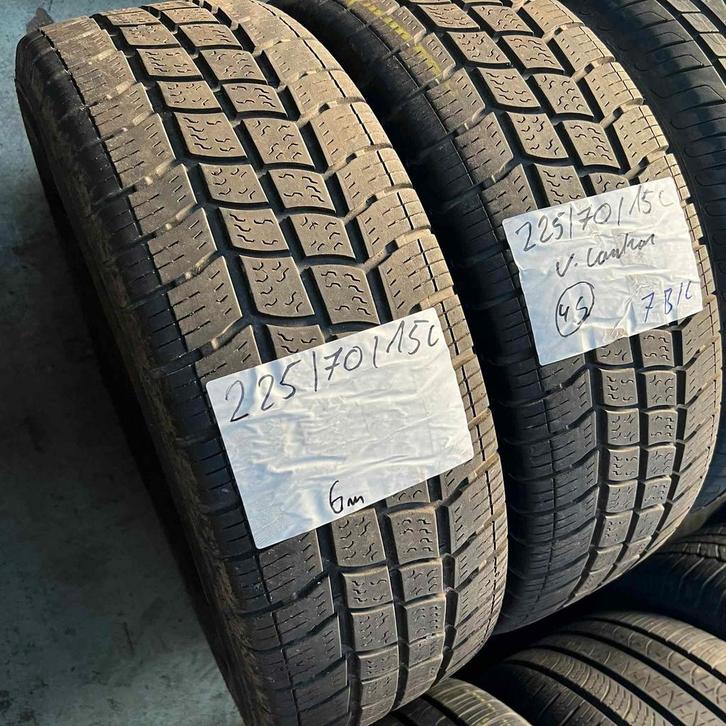 2 x Vredestein Comtrac 225-70-15 C 4 Seizoenbanden 6mm, Auto-onderdelen, Banden en Velgen, 15 inch, All Season, 225 mm, Bestelwagen