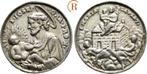 Zilverne Gußmedaille o J Religion:, Postzegels en Munten, Penningen en Medailles, Verzenden