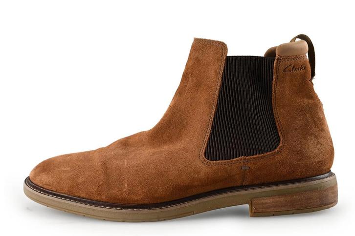 Clarks Chelsea boots in maat 45 Cognac | 10% korting, Kleding | Heren, Schoenen, Overige kleuren, Zo goed als nieuw, Boots, Verzenden