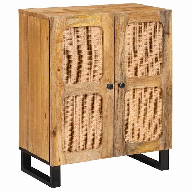 vidaXL Dressoir Bruin 60 x 33,5 x 75 cm Massief Mango Hout, Huis en Inrichting, Kasten | Overige, Nieuw, Verzenden