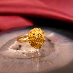 Antiek gouden ring van een mutsenbel (vintage) (vintage), Gebruikt, Overige kleuren, Ophalen of Verzenden, 17 tot 18