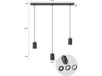 Calex Retro Plafondlamp - 3x E27 - Hanglamp Industrieel - 10, Verzenden, Nieuw