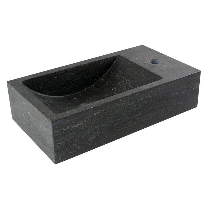Hardstenen fonteintje Saniflex recto rechts, Doe-het-zelf en Verbouw, Sanitair, Nieuw, Verzenden