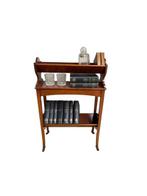 Bijzettafel - Mahonie - Boeken