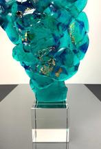 Maxence Parot - Vaas - Uniek beeldhouwwerk van 38 cm - Glas,, Antiek en Kunst, Antiek | Glas en Kristal