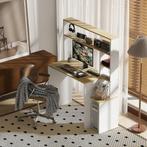 TRUUSK Computertafel 113 x 45 cm - Met Open Rekken en CPU-st, Verzenden, Nieuw