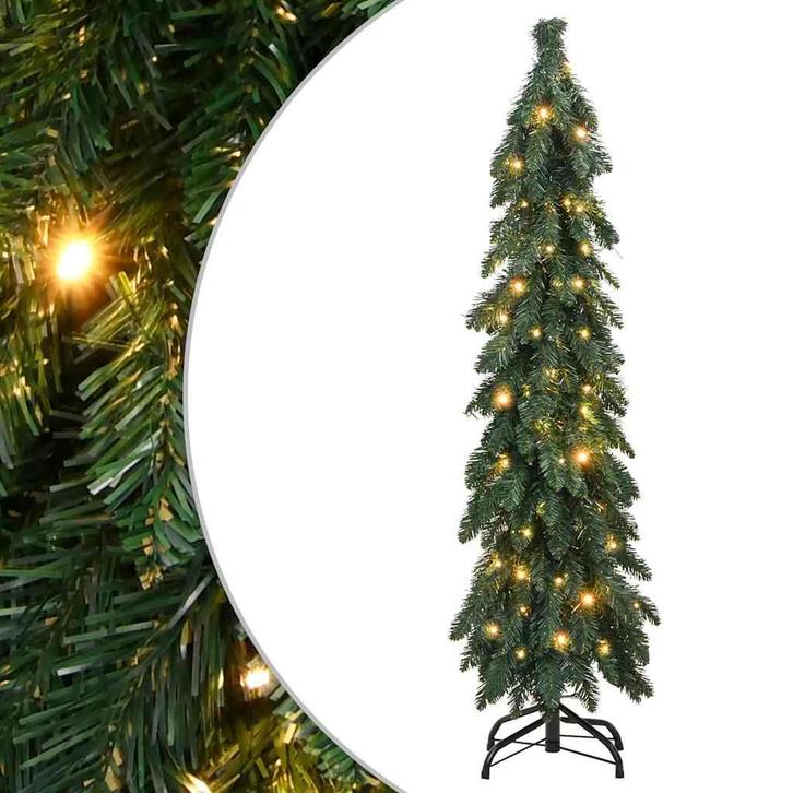 vidaXL Kunstkerstboom met verlichting 60 LEDs 120 cm, Diversen, Kerst, Nieuw, Verzenden