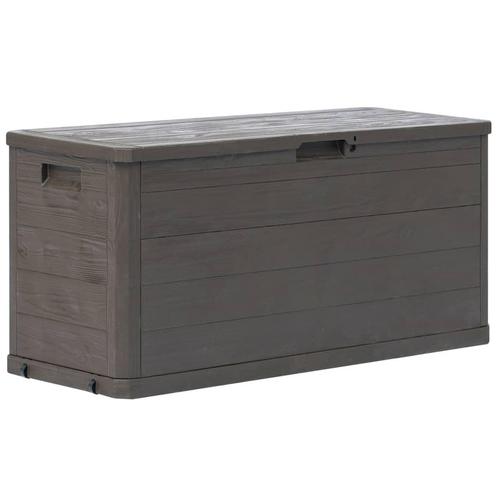 Tuinbox stijlvolle opbergkist 280 L bruin (Partytenten), Tuin en Terras, Tuinhuizen, Nieuw, Verzenden
