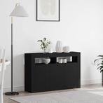 vidaXL Dressoir Zwart 116 x 30 x 75 cm Bewerkt hout, Verzenden, Nieuw, Overige houtsoorten, Minder dan 50 cm