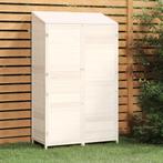 Tuinschuur 102x52x174,5 cm massief vurenhout wit, Verzenden, Nieuw