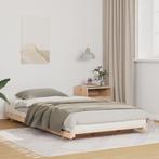 vidaXL Bedframe Bruin 90 x 210 cm Massief grenenhout, Huis en Inrichting, Verzenden, Nieuw, Bruin, Hout