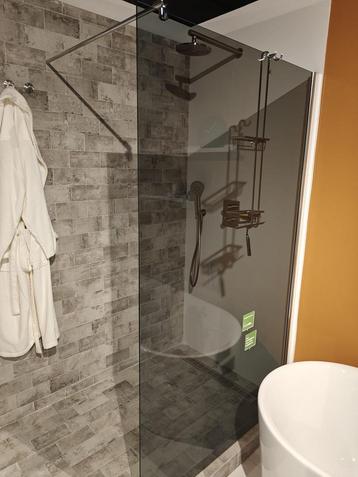 Showmodel inloopdouche grijs rookglas 120cm - 0085 beschikbaar voor biedingen
